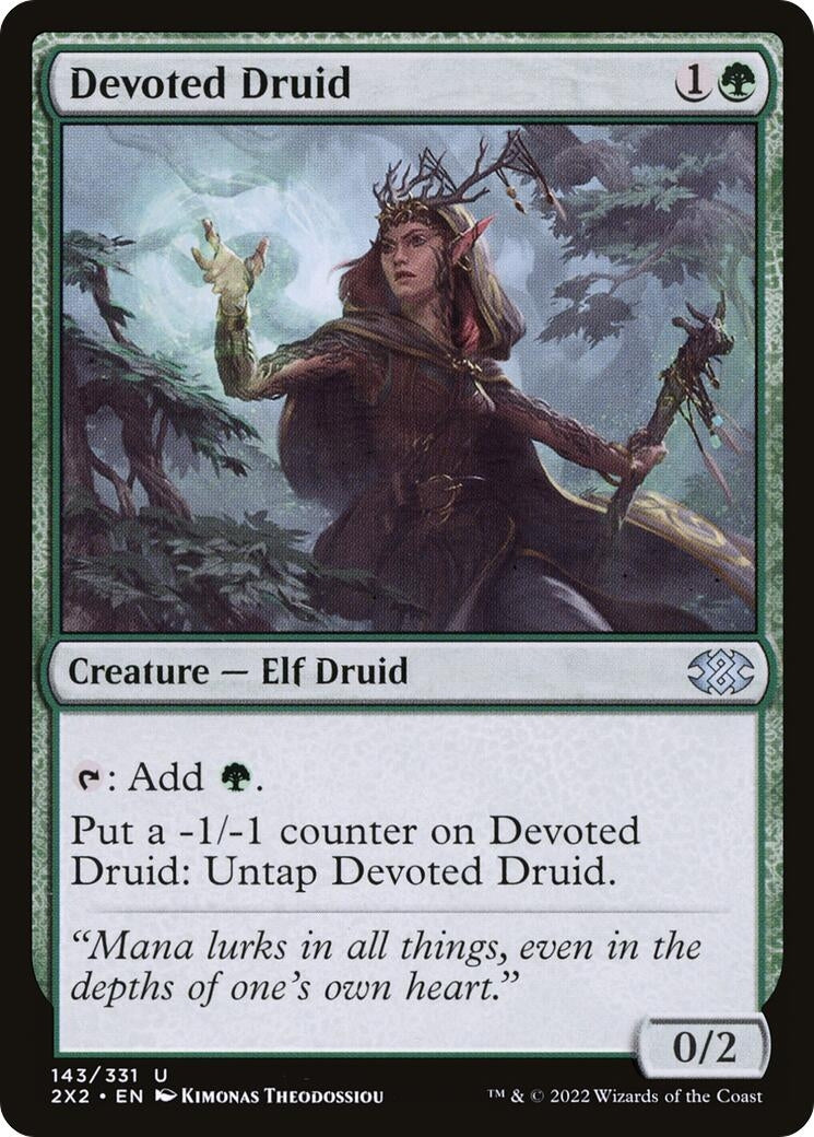 Image for Devoted Druid (Double Masters 2022) (143) - Magic: The Gathering