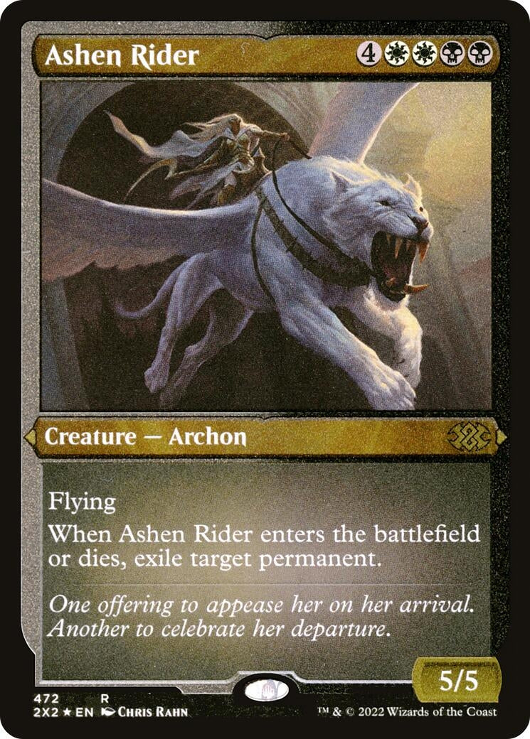 Image for Ashen Rider (Foil Etched) (Double Masters 2022) (472) - Magic: The Gathering