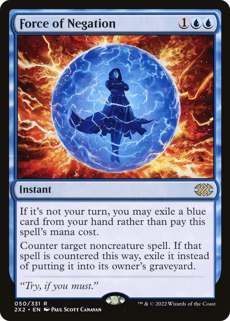 Image for Force of Negation (Double Masters 2022) (50) - Magic: The Gathering