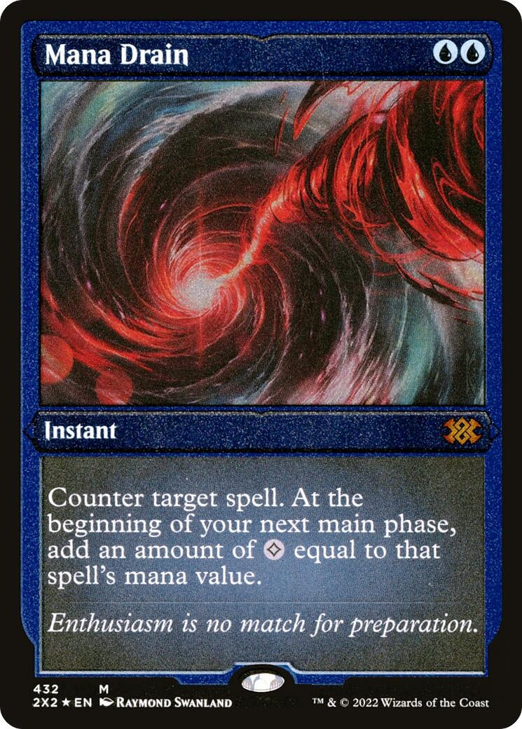 Image for Mana Drain (Foil Etched) (Double Masters 2022) (432) - Magic: The Gathering