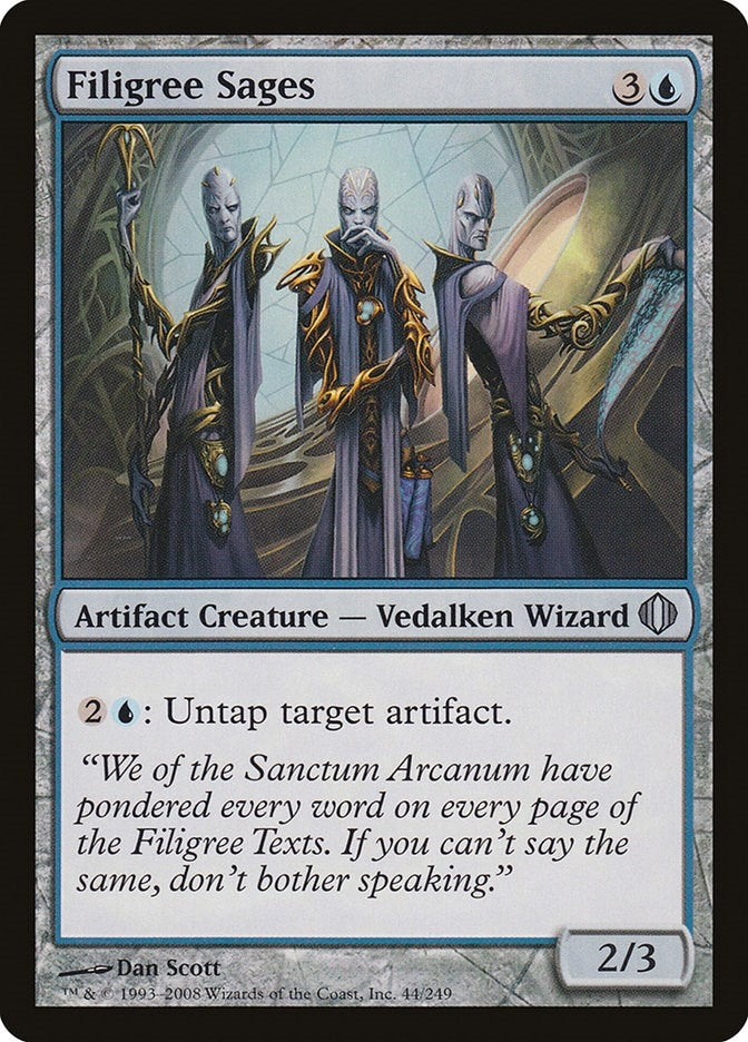Image for Filigree Sages (Shards of Alara) (44) - Magic: The Gathering
