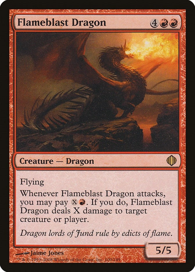 Image for Flameblast Dragon (Shards of Alara) (100) - Magic: The Gathering