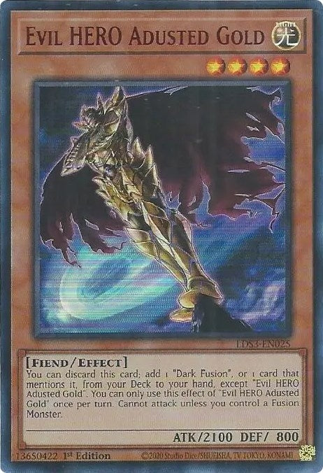 Image for Evil HERO Adusted Gold (Red) (Legendary Duelists: Season 3) (LDS3-EN025) - YuGiOh