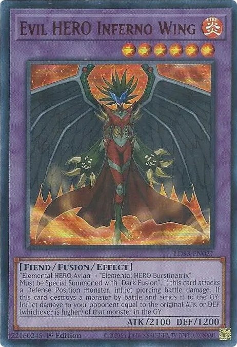Image for Evil HERO Inferno Wing (Red) (Legendary Duelists: Season 3) (LDS3-EN027) - YuGiOh