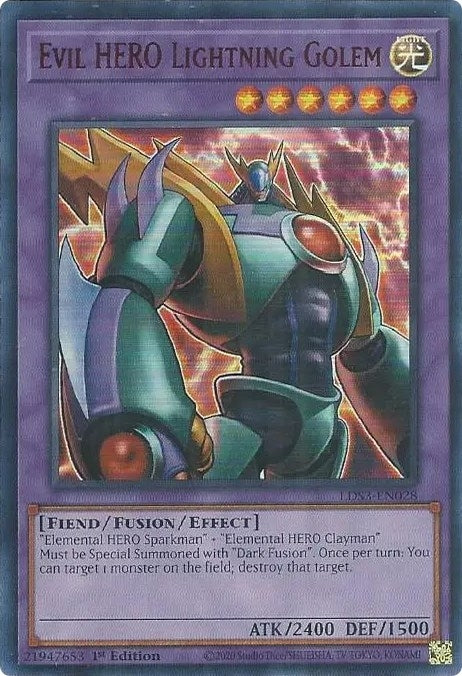 Image for Evil HERO Lightning Golem (Red) (Legendary Duelists: Season 3) (LDS3-EN028) - YuGiOh