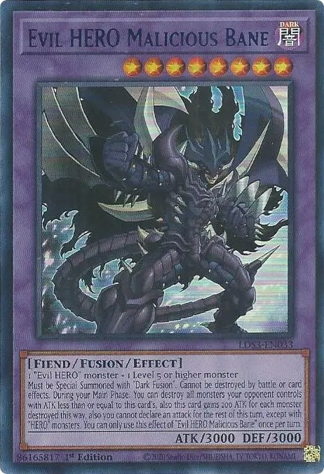 Image for Evil HERO Malicious Bane (Blue) (Legendary Duelists: Season 3) (LDS3-EN033) - YuGiOh
