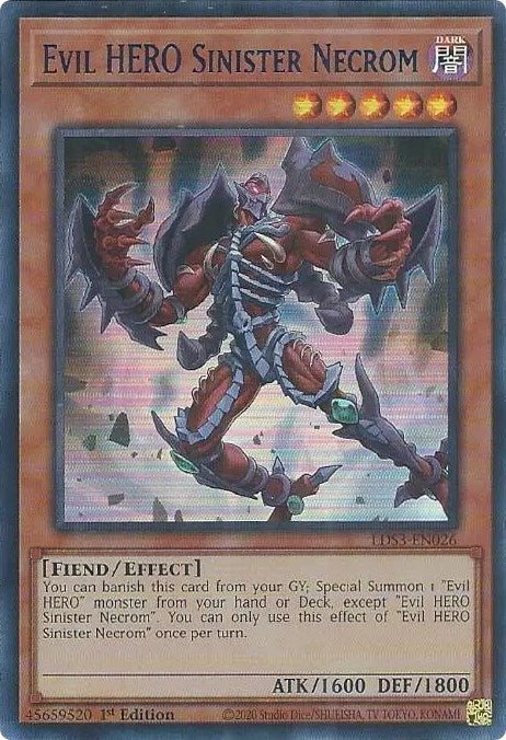 Image for Evil HERO Sinister Necrom (Blue) (Legendary Duelists: Season 3) (LDS3-EN026) - YuGiOh