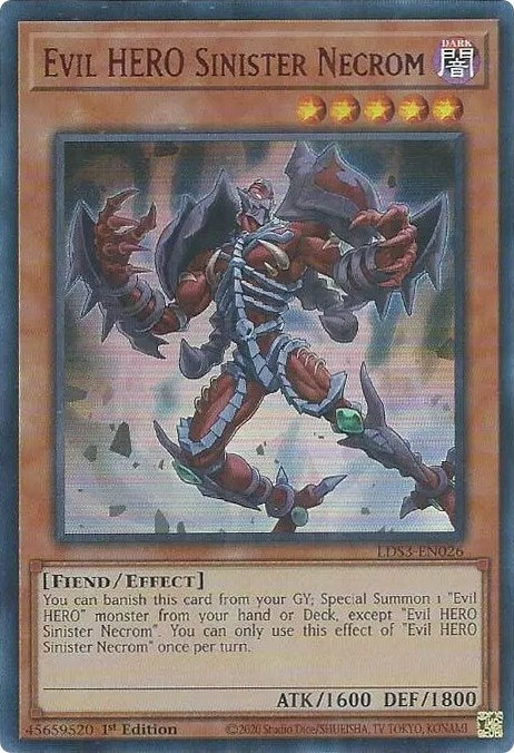 Image for Evil HERO Sinister Necrom (Red) (Legendary Duelists: Season 3) (LDS3-EN026) - YuGiOh