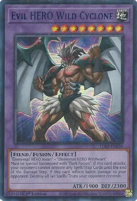 Image for Evil HERO Wild Cyclone (Blue) (Legendary Duelists: Season 3) (LDS3-EN030) - YuGiOh