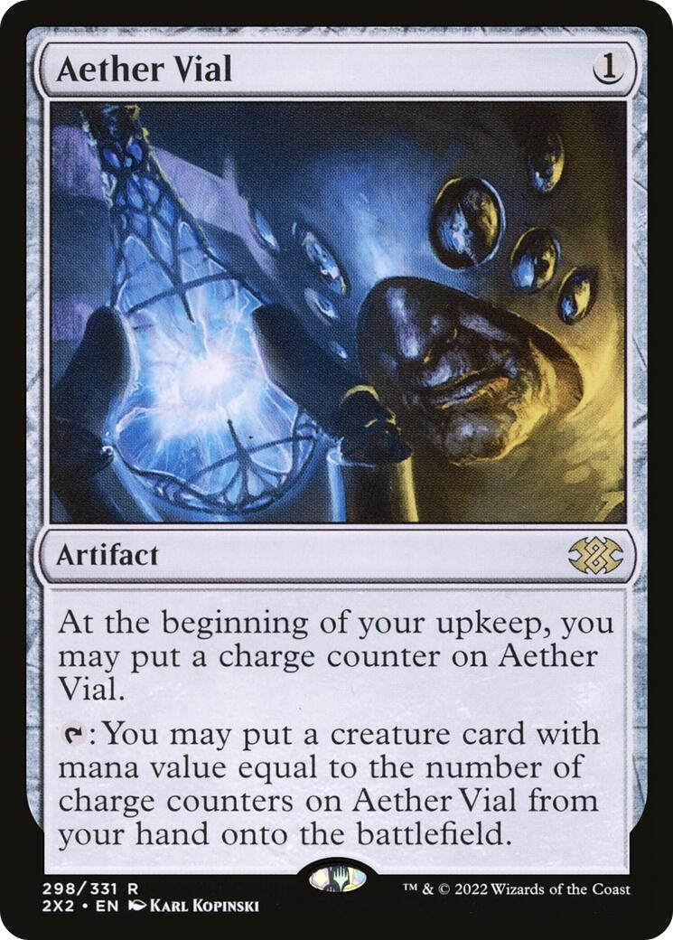Image for Aether Vial (Double Masters 2022) (298) - Magic: The Gathering