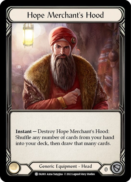 Image for Hope Merchant's Hood (Blitz Deck: Uprising - Fai) (FAI003) - Flesh and Blood TCG