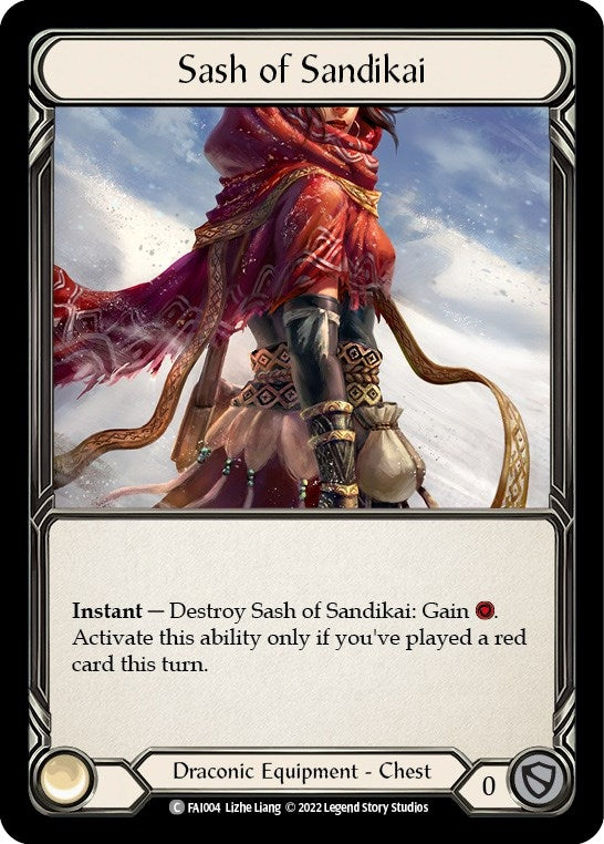 Image for Sash of Sandikai (Blitz Deck: Uprising - Fai) (FAI004) - Flesh and Blood TCG