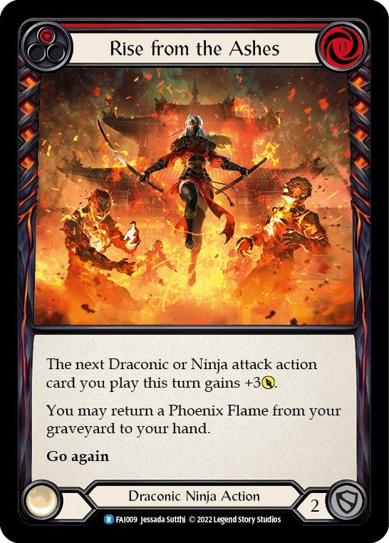 Image for Rise From the Ashes (Red) (Blitz Deck: Uprising - Fai) (FAI009) - Flesh and Blood TCG
