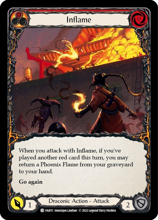 Image for Inflame (Blitz Deck: Uprising - Fai) (FAI011) - Flesh and Blood TCG