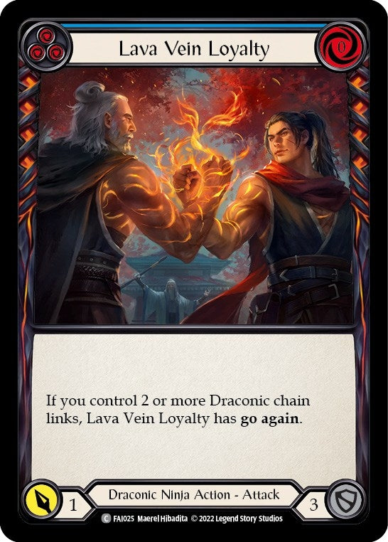 Image for Lava Vein Loyalty (Blue) (Blitz Deck: Uprising - Fai) (FAI025) - Flesh and Blood TCG