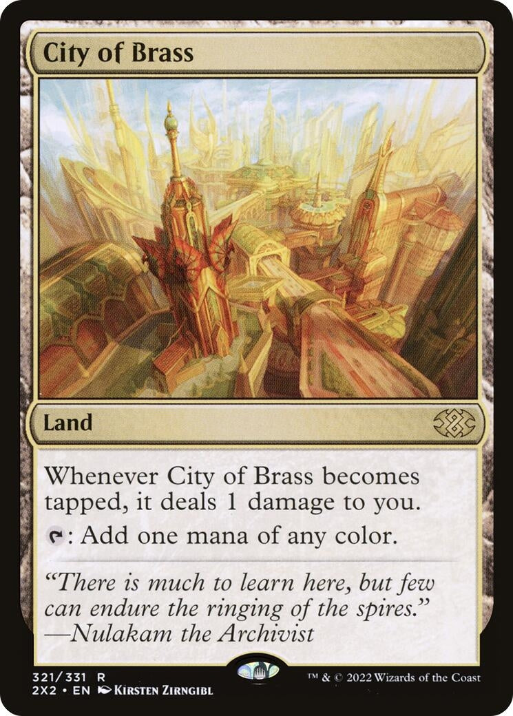 Image for City of Brass (Double Masters 2022) (321) - Magic: The Gathering