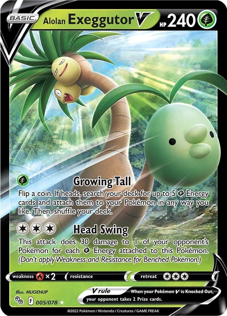 Image for Alolan Exeggutor V (Pokemon GO) (005/078) - Pokemon