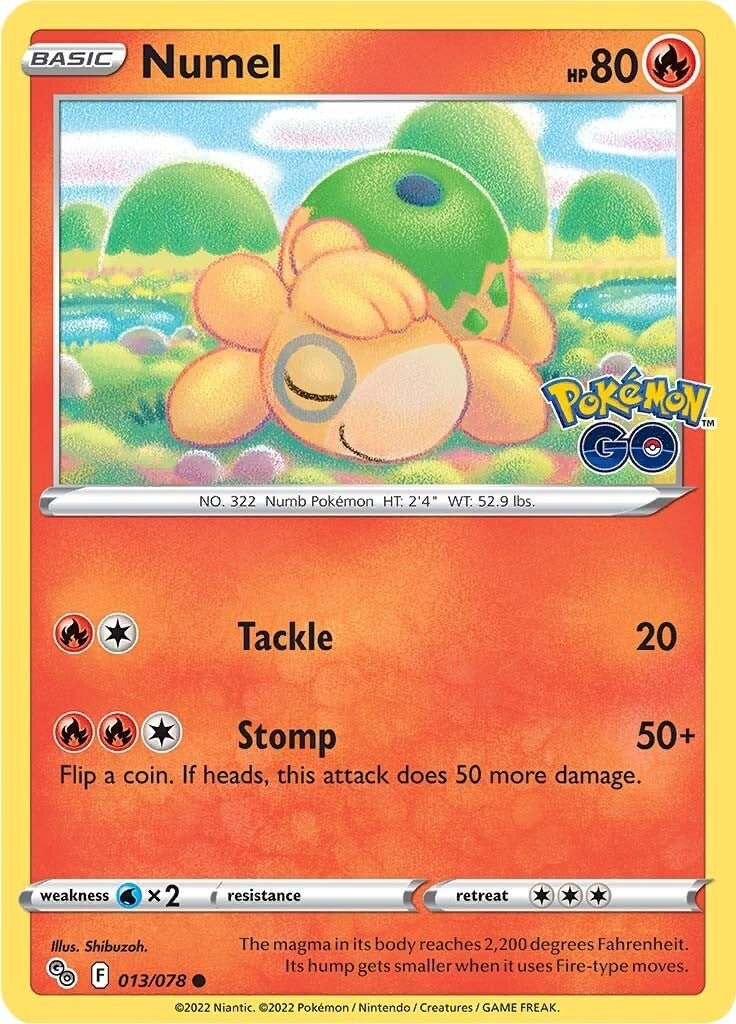 Image for Numel (Pokemon GO) (013/078) - Pokemon
