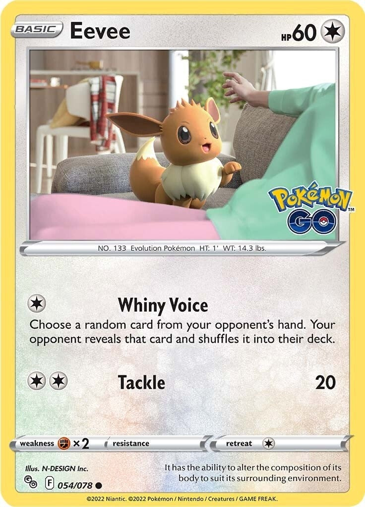 Image for Eevee (Pokemon GO) (054/078) - Pokemon