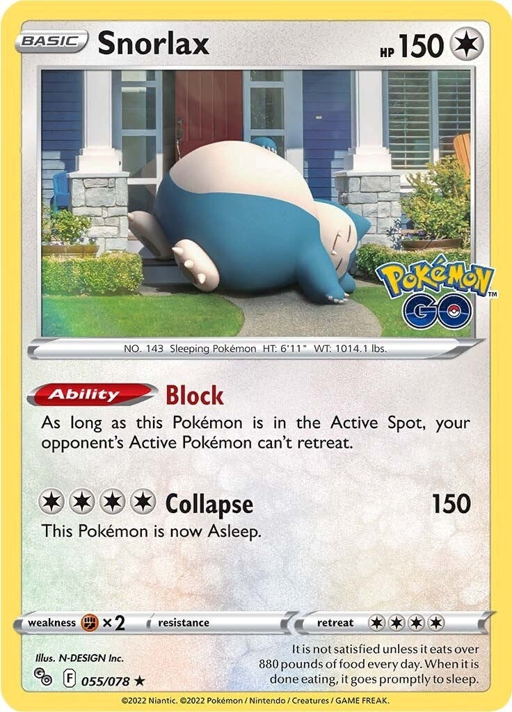 Image for Snorlax (Pokemon GO) (055/078) - Pokemon