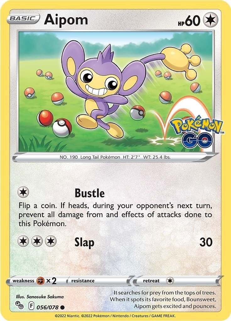 Image for Aipom (Pokemon GO) (056/078) - Pokemon