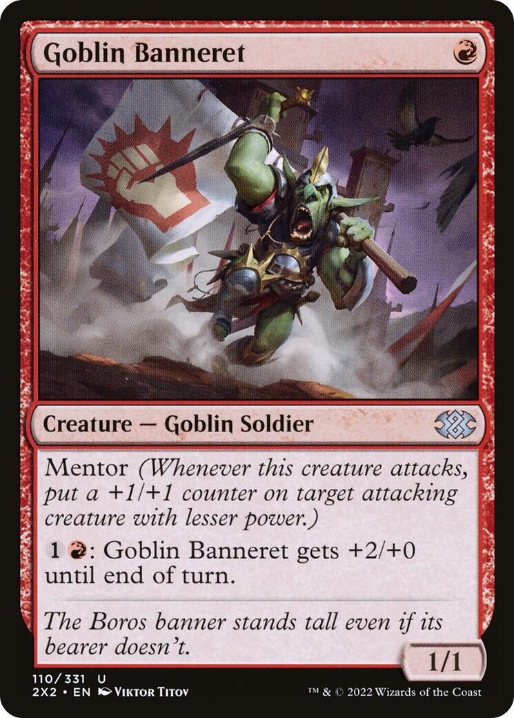 Image for Goblin Banneret (Double Masters 2022) (110) - Magic: The Gathering