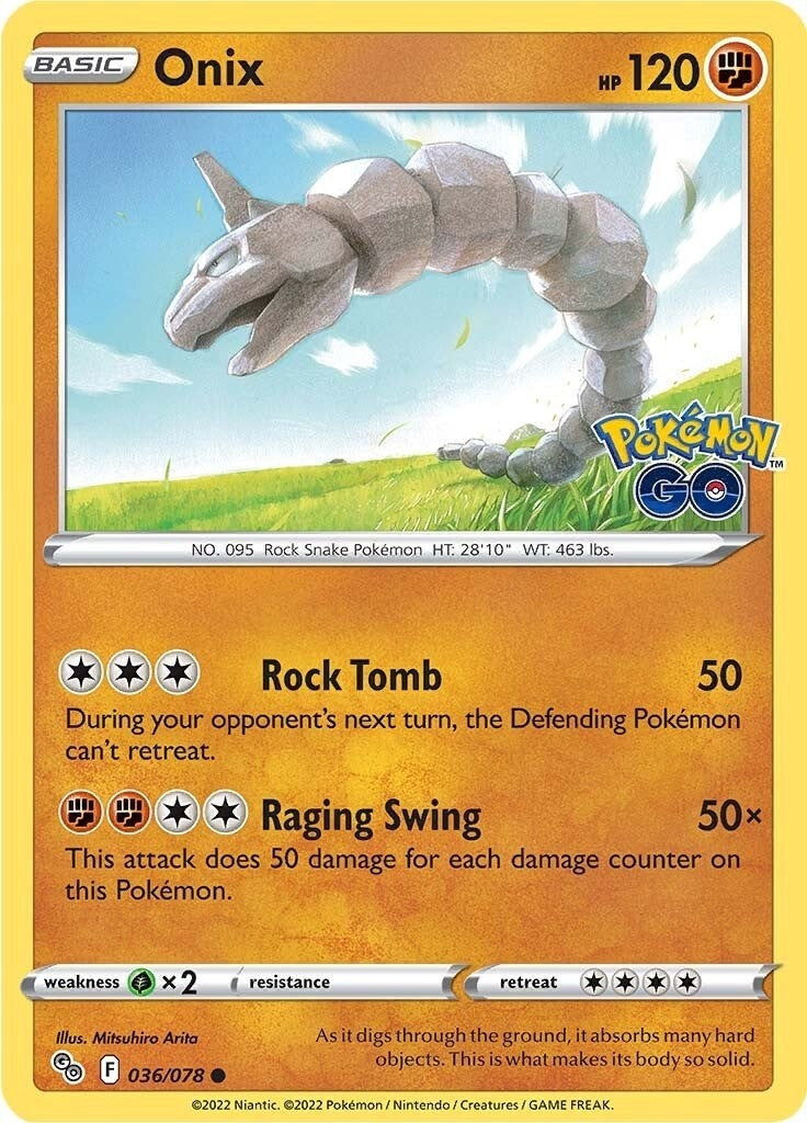 Image for Onix (Pokemon GO) (036/078) - Pokemon