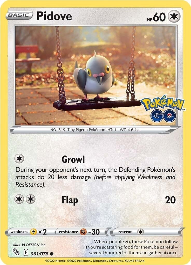 Image for Pidove (Pokemon GO) (061/078) - Pokemon