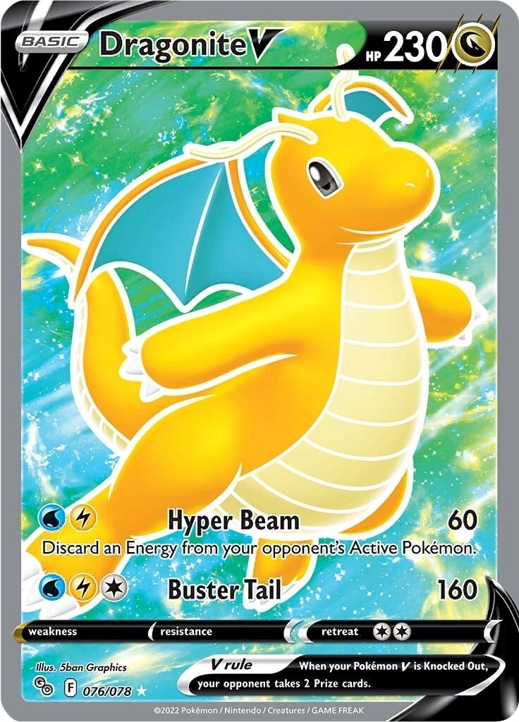 Image for Dragonite V (Full Art) (Pokemon GO) (076/078) - Pokemon