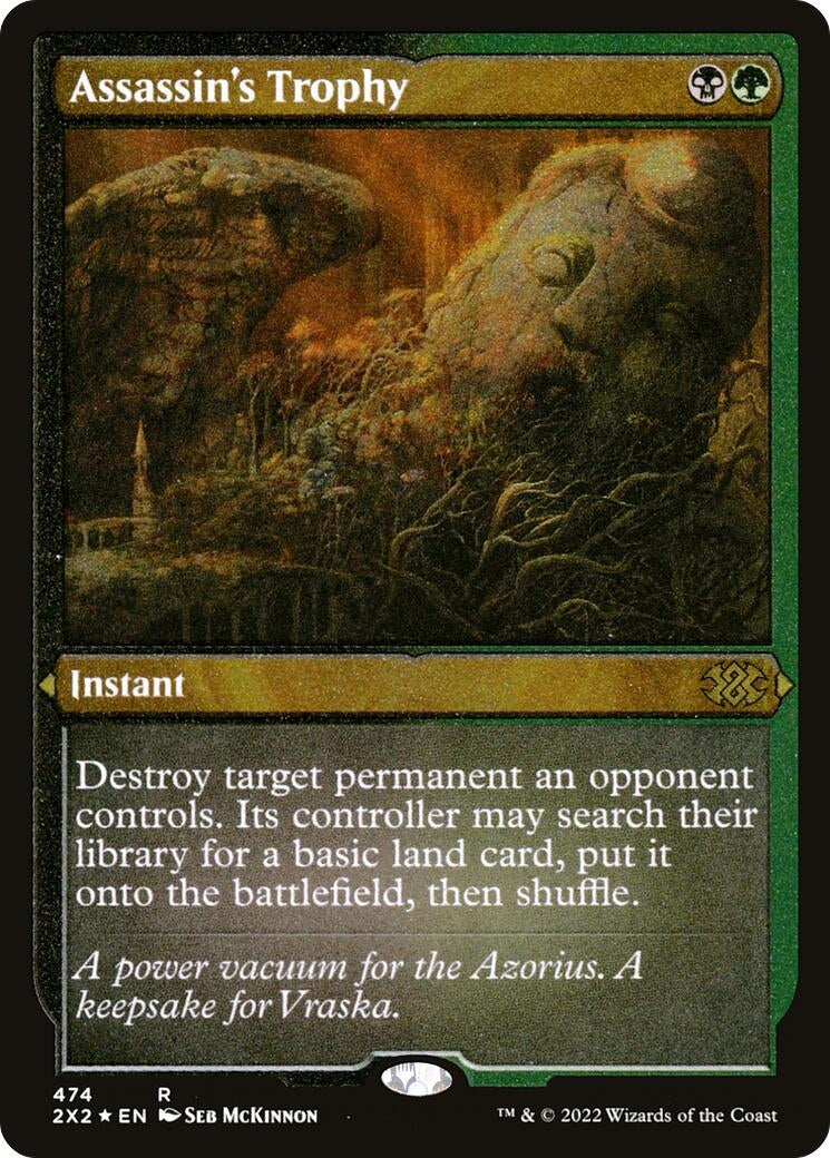 Image for Assassin's Trophy (Foil Etched) (Double Masters 2022) (474) - Magic: The Gathering