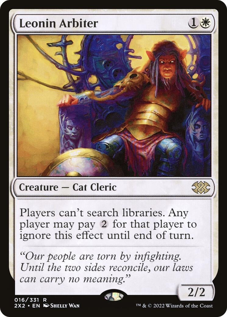Image for Leonin Arbiter (Double Masters 2022) (16) - Magic: The Gathering