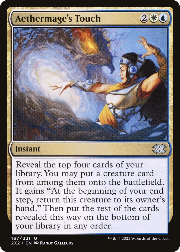 Image for Aethermage's Touch (Double Masters 2022) (167) - Magic: The Gathering