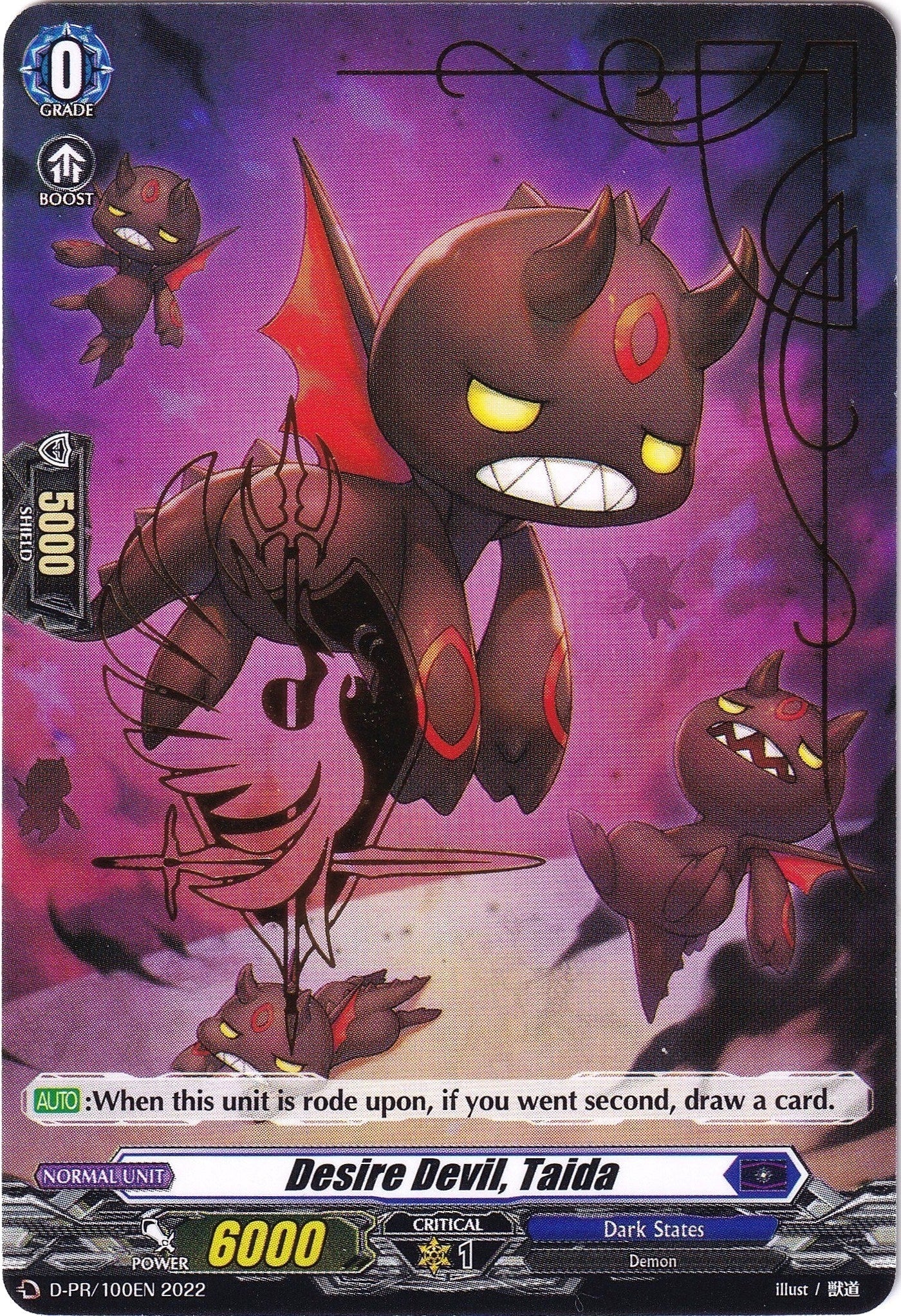 Image for Desire Devil, Taida (Hot Stamped) (D Promo Cards) (D-PR/100EN 2022) - Cardfight Vanguard