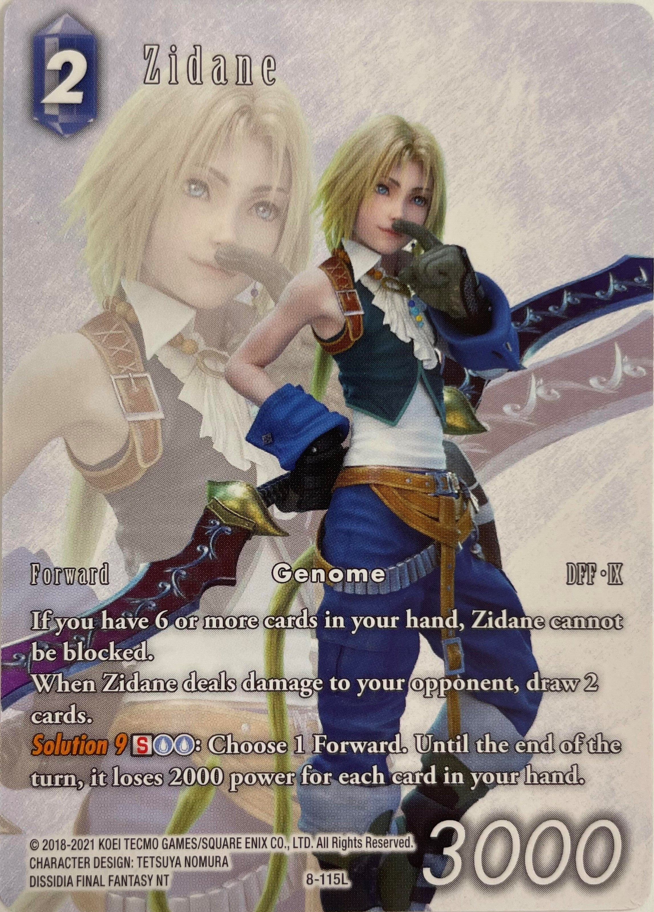 Image for Zidane - 8-115L (Full Art) (FF: Promo Cards) (8-115L) - Final Fantasy TCG
