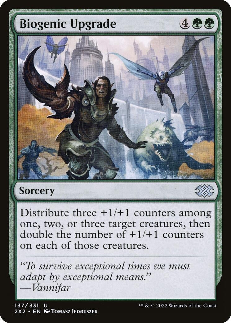 Image for Biogenic Upgrade (Double Masters 2022) (137) - Magic: The Gathering