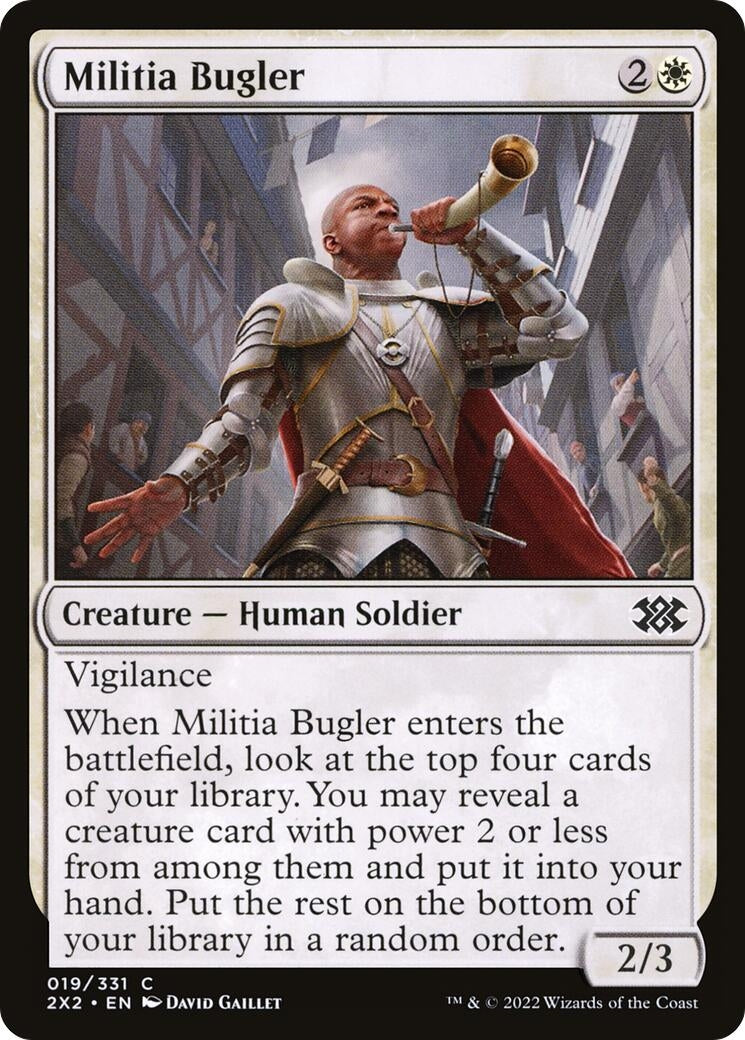 Image for Militia Bugler (Double Masters 2022) (19) - Magic: The Gathering