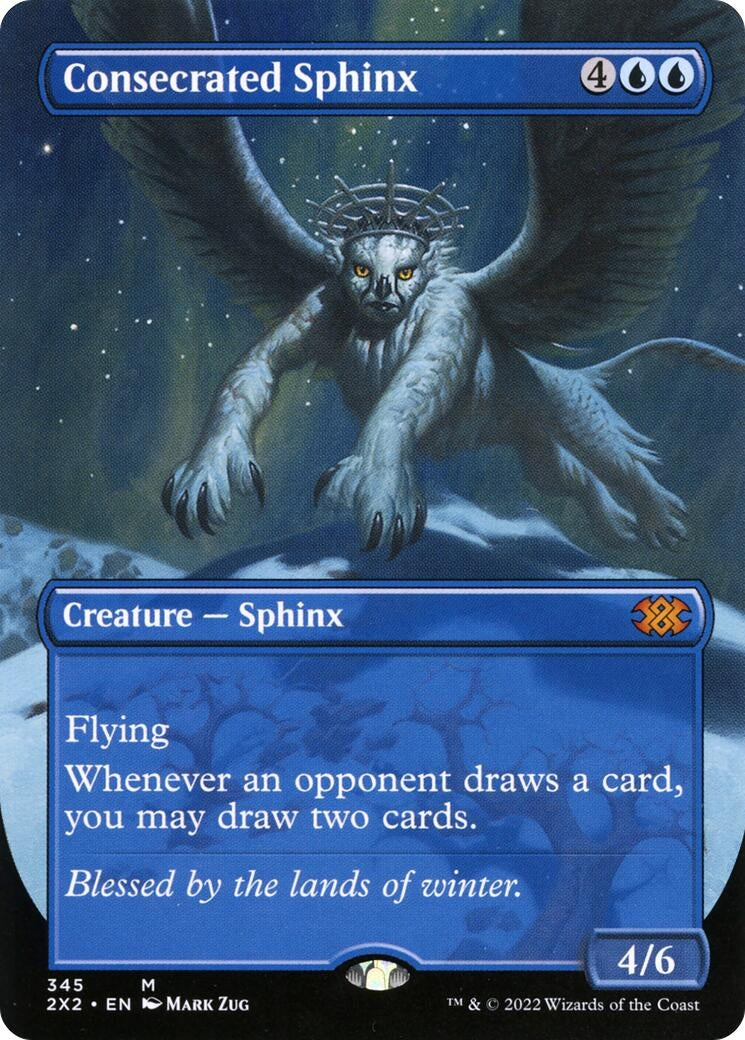 Image for Consecrated Sphinx (Borderless) (Double Masters 2022) (345) - Magic: The Gathering