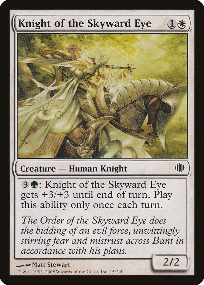 Image for Knight of the Skyward Eye (Shards of Alara) (15) - Magic: The Gathering