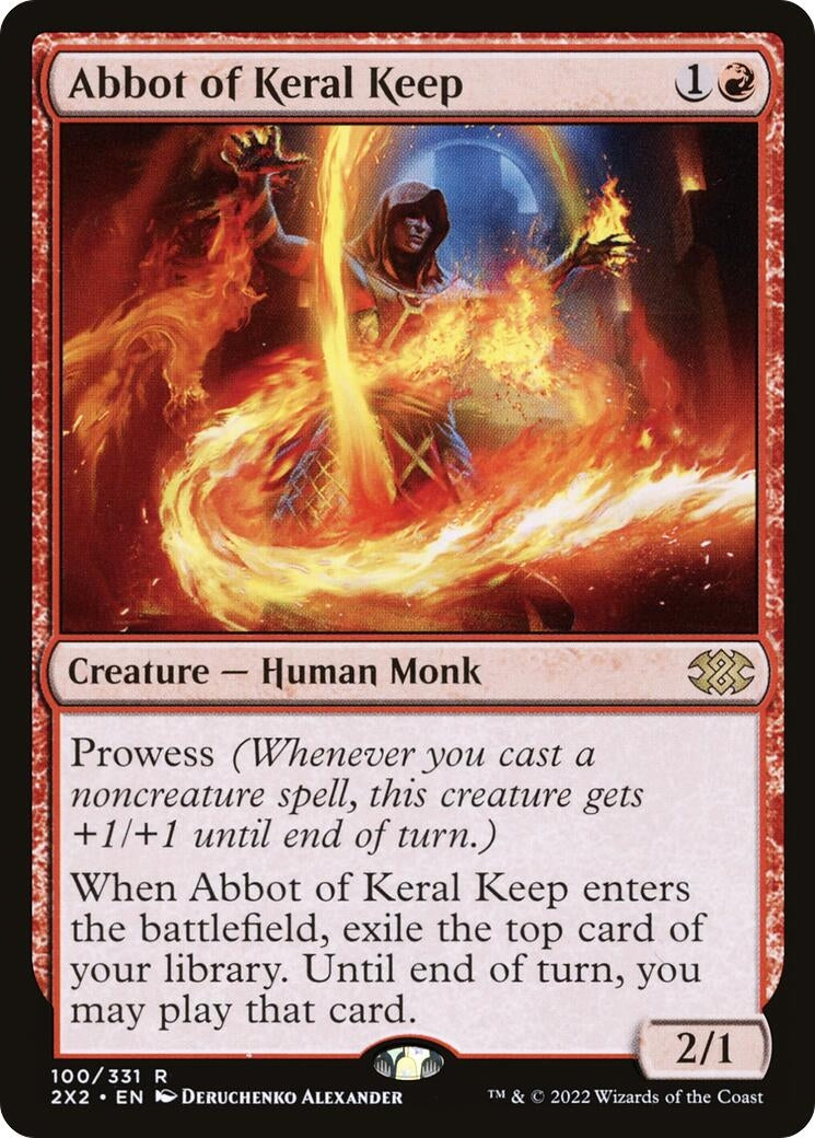 Image for Abbot of Keral Keep (Double Masters 2022) (100) - Magic: The Gathering