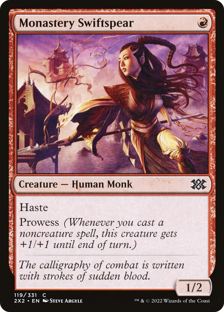 Image for Monastery Swiftspear (Double Masters 2022) (119) - Magic: The Gathering