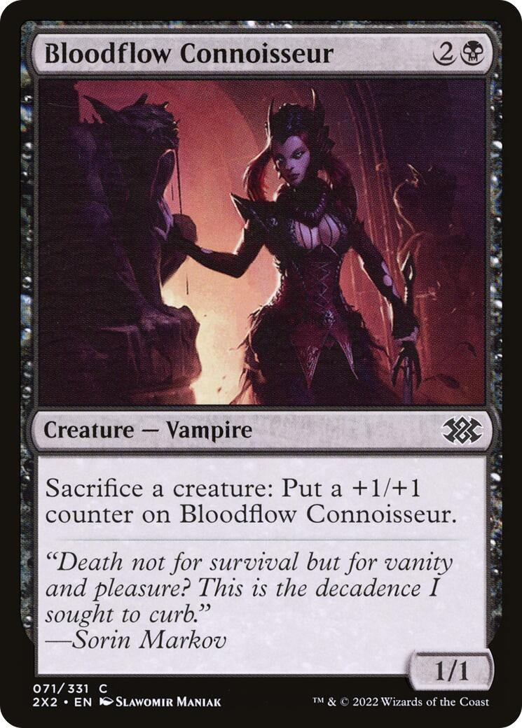 Image for Bloodflow Connoisseur (Double Masters 2022) (71) - Magic: The Gathering