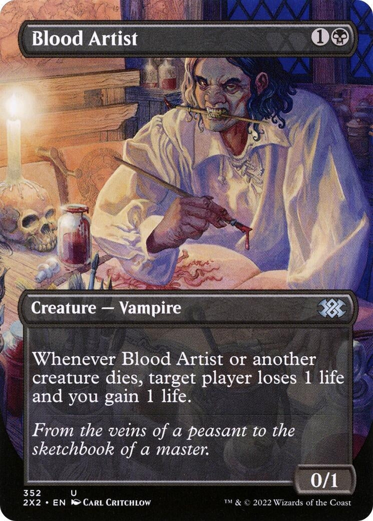 Image for Blood Artist (Borderless) (Double Masters 2022) (352) - Magic: The Gathering