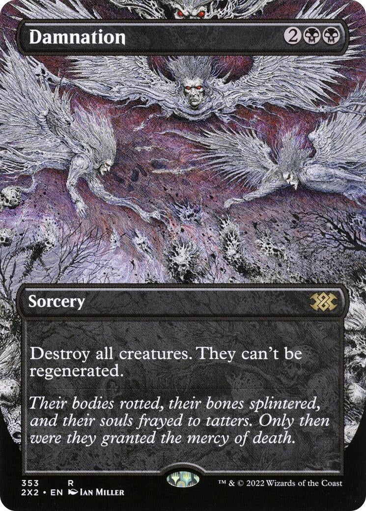 Image for Damnation (Borderless) (Double Masters 2022) (353) - Magic: The Gathering