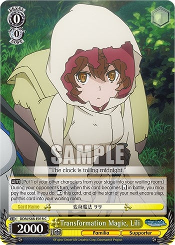 Image for Transformation Magic, Lili (Is it Wrong to Try to Pick Up Girls in a Dungeon?) (DDM/S88-E018 C) - Weiss Schwarz
