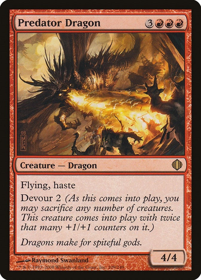 Image for Predator Dragon (Shards of Alara) (109) - Magic: The Gathering