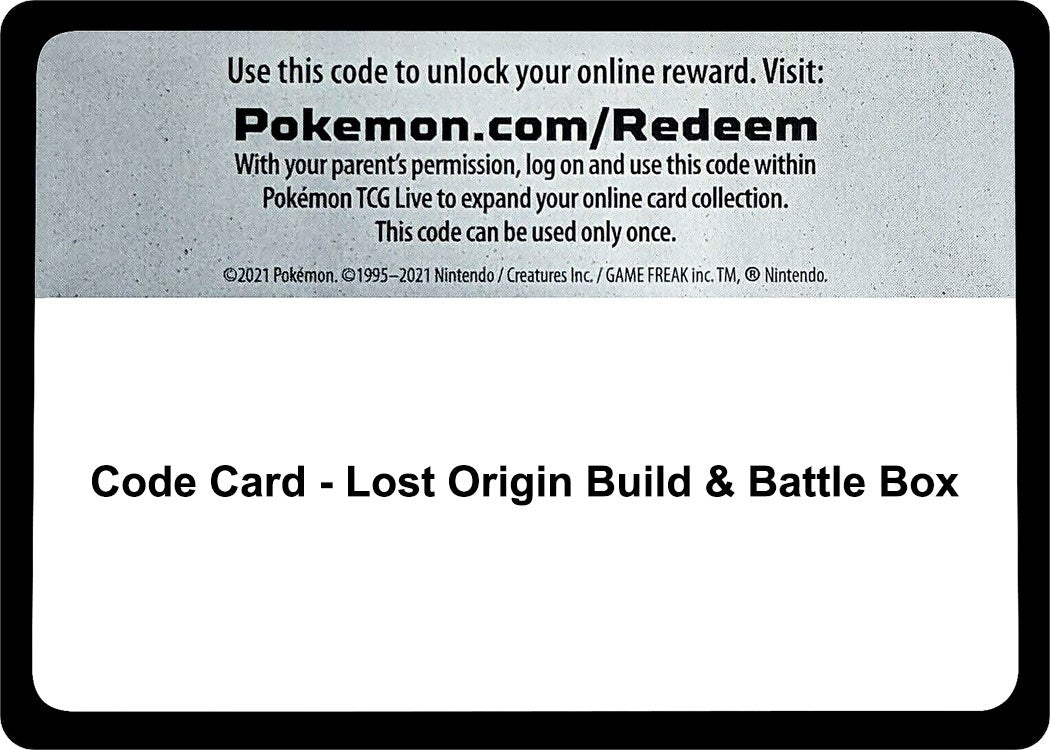 Image for Code Card - Lost Origin Build & Battle Box - Pokemon