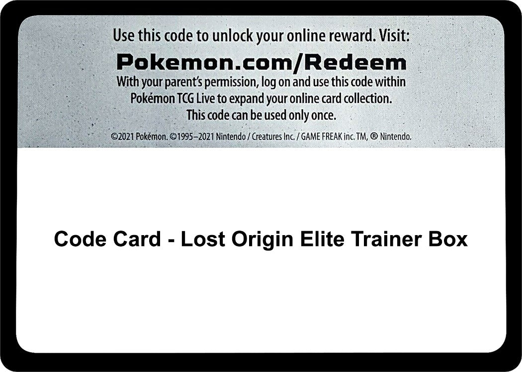 Image for Code Card - Lost Origin Elite Trainer Box - Pokemon