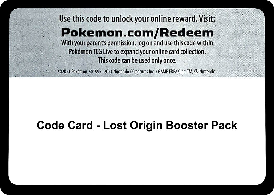 Image for Code Card - Lost Origin Booster Pack - Pokemon
