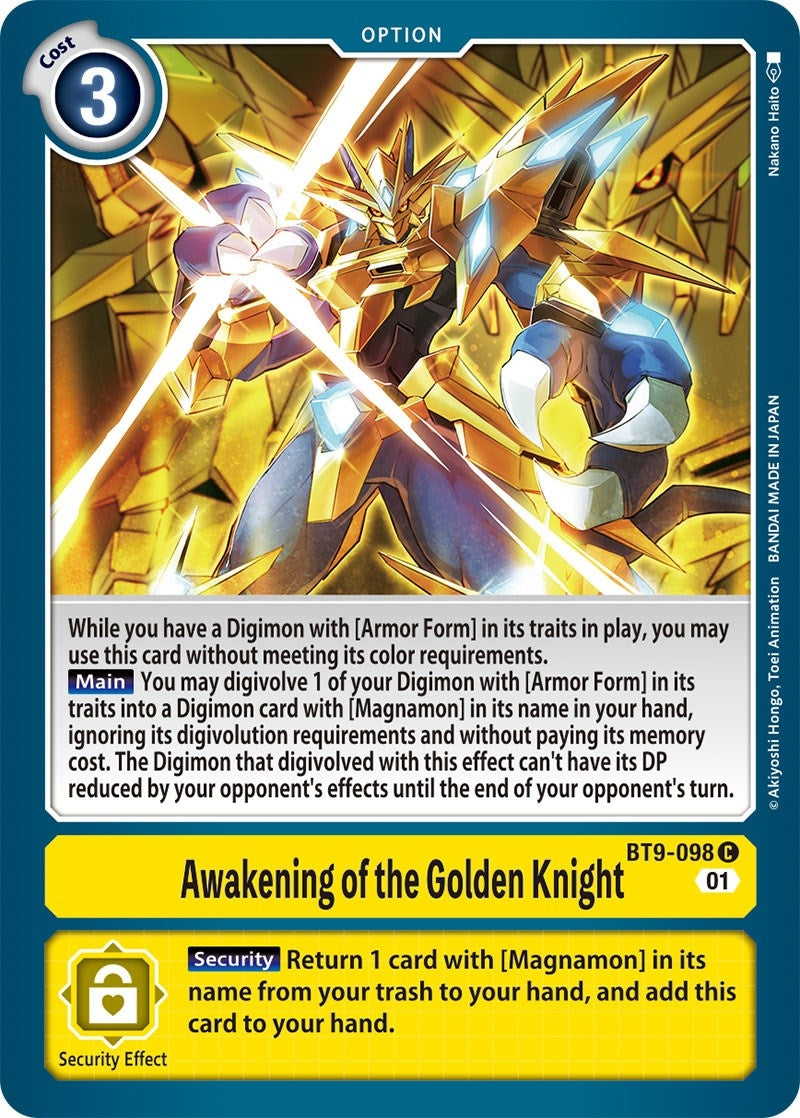 Image for Awakening of the Golden Knight (BT09) (9098)