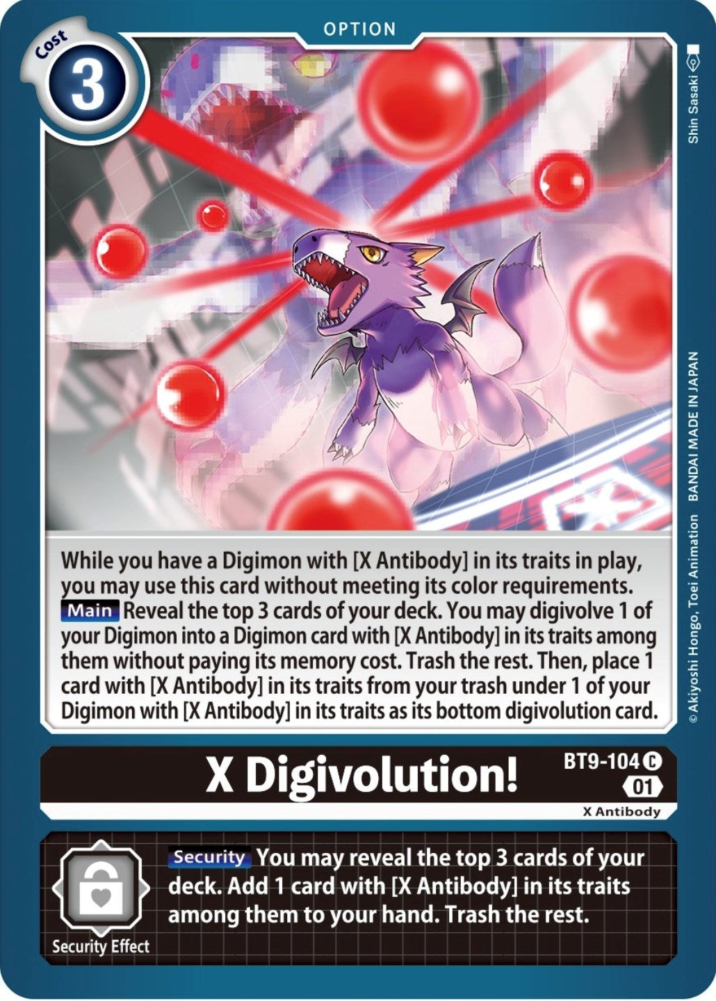 Image for X Digivolution! (BT09) (9104)